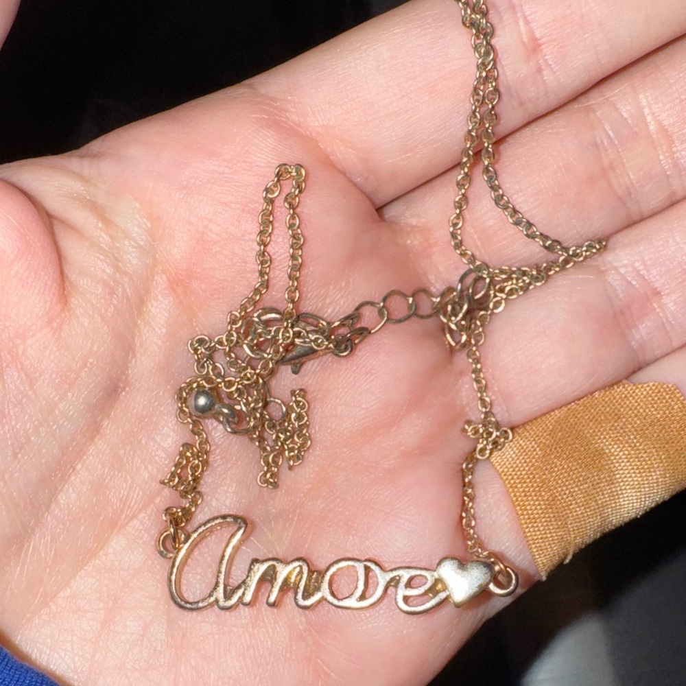 Gold 'Amore' Necklace